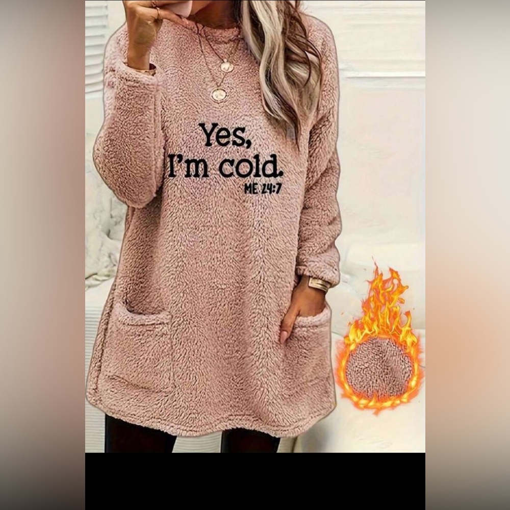 Cozy Pink Fleece Pullover